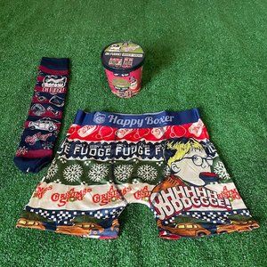 A Christmas Story x Happy Boxer Ralphie Oh Fudge Boxer Briefs & Socks Set L NEW